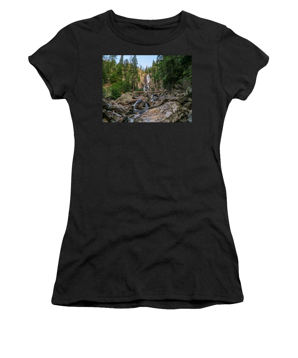 Fish Creek Falls Women's T-Shirt featuring the photograph Fish Creek Falls Park by Kevin Dietrich