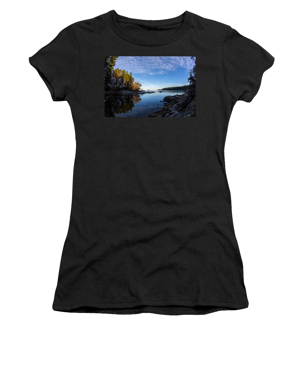 Brickyard Cove Women's T-Shirt featuring the photograph Fish Eye View by Randy Hall