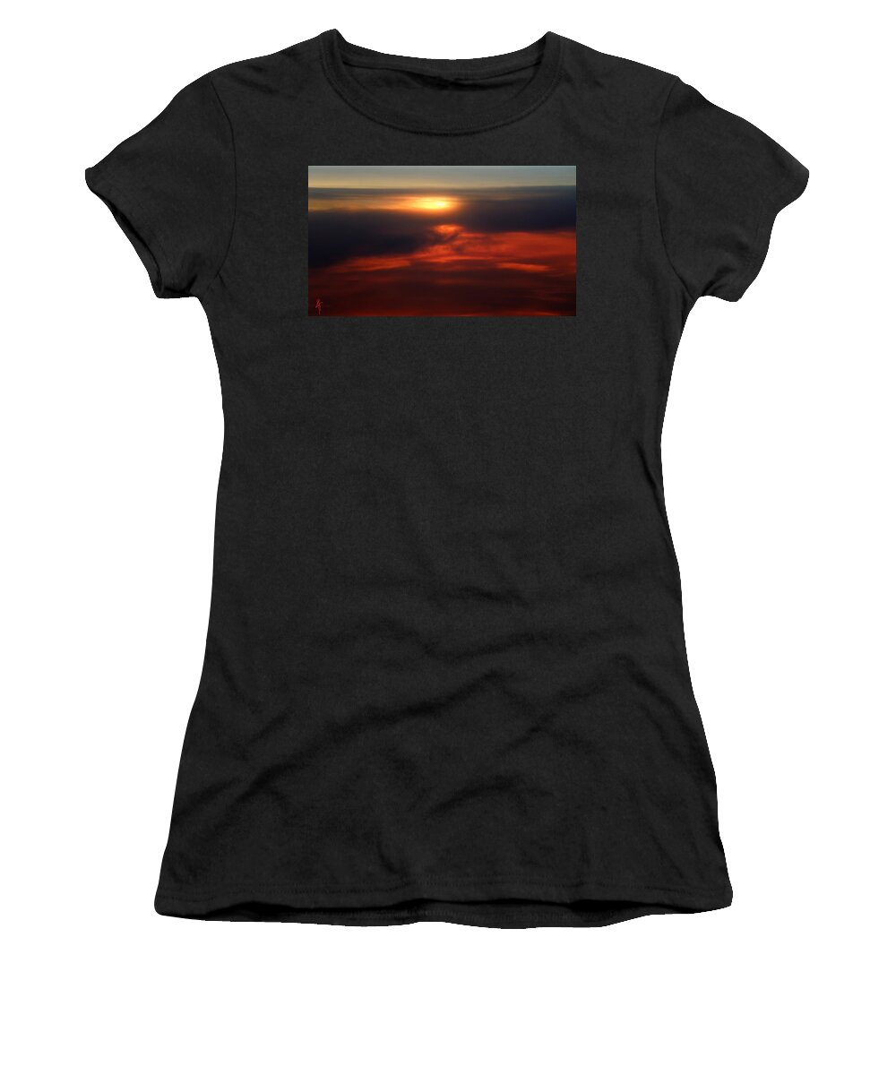 Colette Women's T-Shirt featuring the photograph Flying off into the Clouds by Colette V Hera Guggenheim