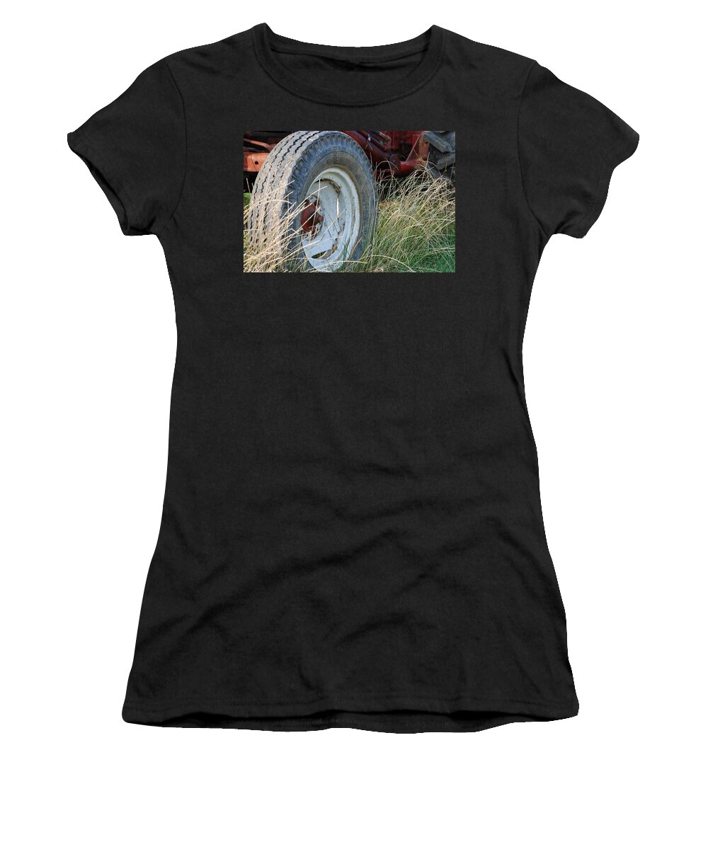 Ford Women's T-Shirt featuring the photograph Ford Tractor Tire by Jennifer Ancker