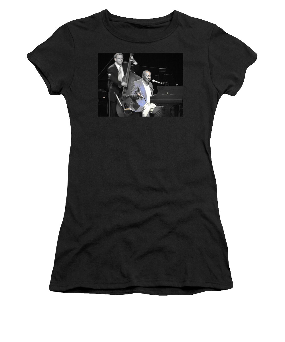 Freddy Cole Women's T-Shirt featuring the photograph Freddy Cole and Elias Bailey by Cleaster Cotton