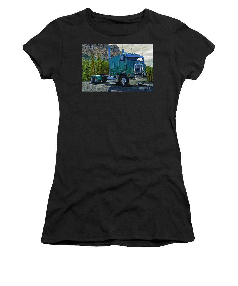 Freightliner Women's T-Shirt featuring the photograph Freightliner Cabover by Randy Harris