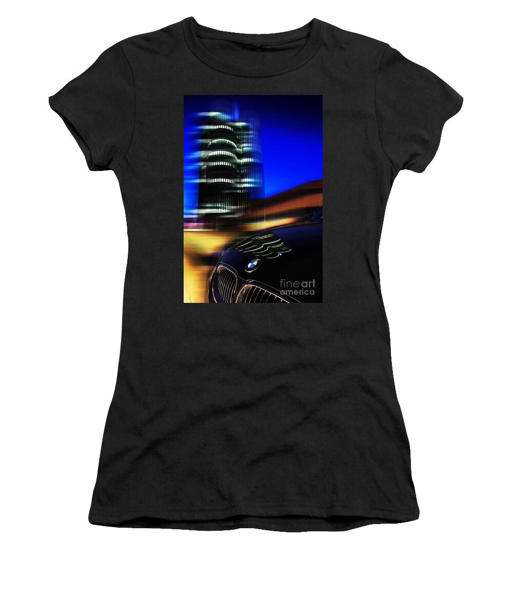 Abstract Women's T-Shirt featuring the photograph Freude am Fahren by Hannes Cmarits