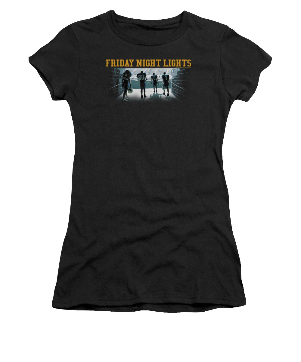 Friday Night Lights Women's T-Shirt featuring the digital art Friday Night Lts - Game Time by Brand A