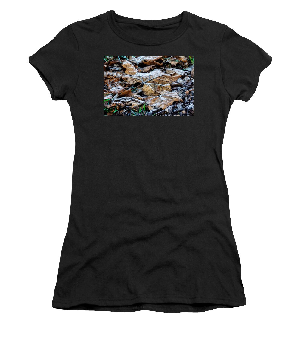 Autumn Women's T-Shirt featuring the photograph Frozen by Mike Gifford