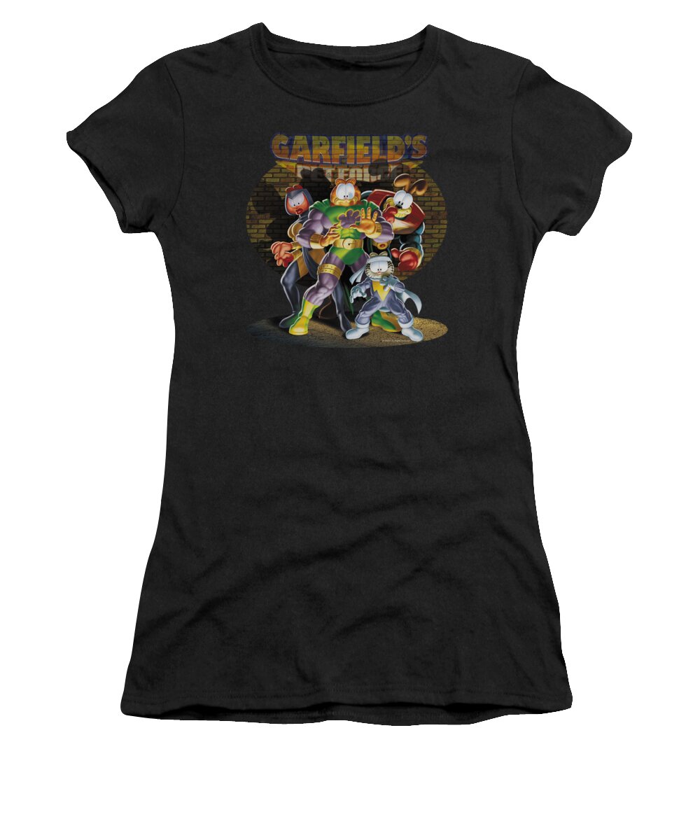 Garfield Women's T-Shirt featuring the digital art Garfield - Spotlight by Brand A