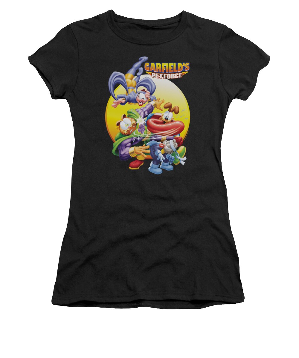 Garfield Women's T-Shirt featuring the digital art Garfield - Tongue Of Doom by Brand A