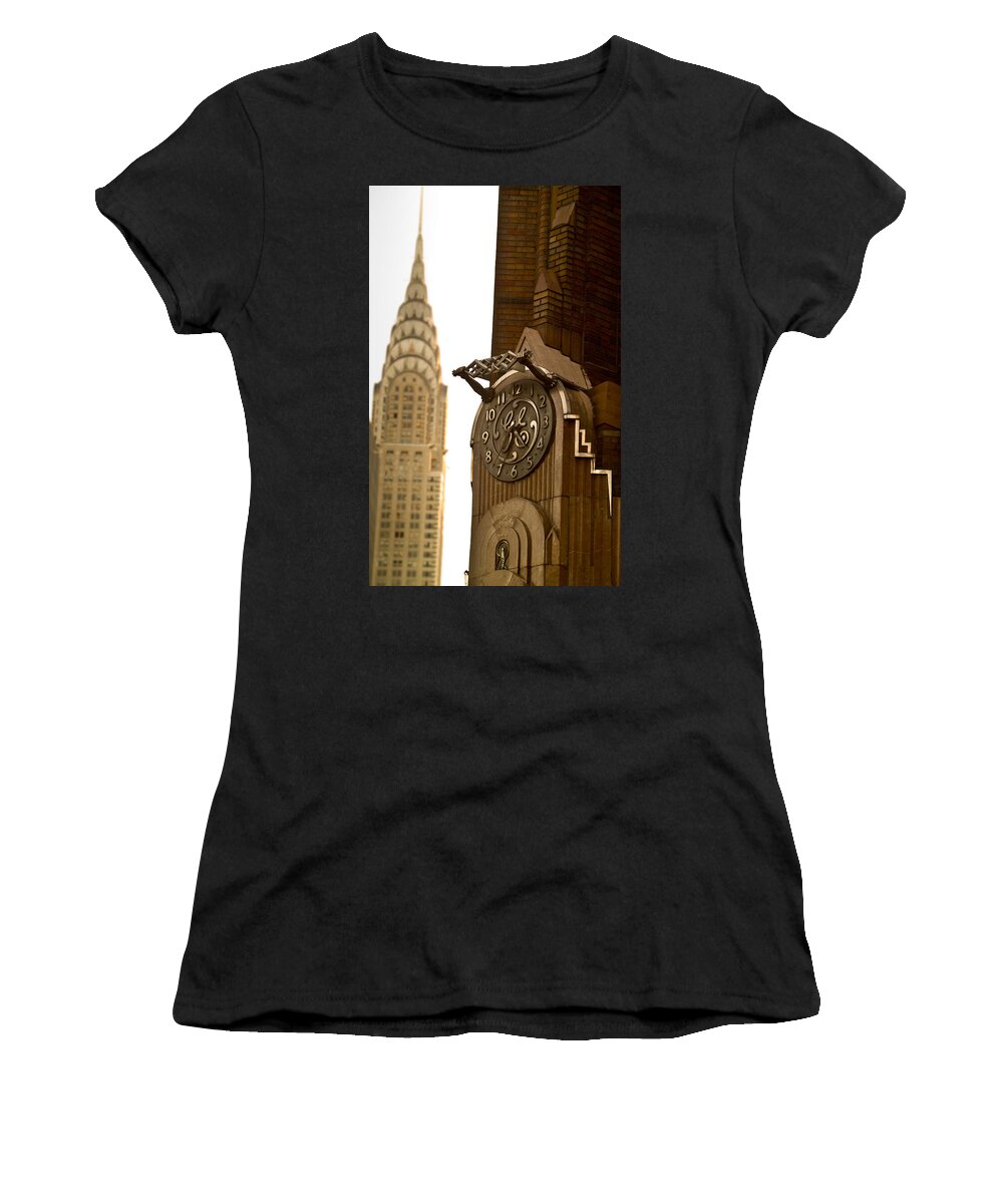 New York Women's T-Shirt featuring the photograph General Electric Building 1 by David Smith