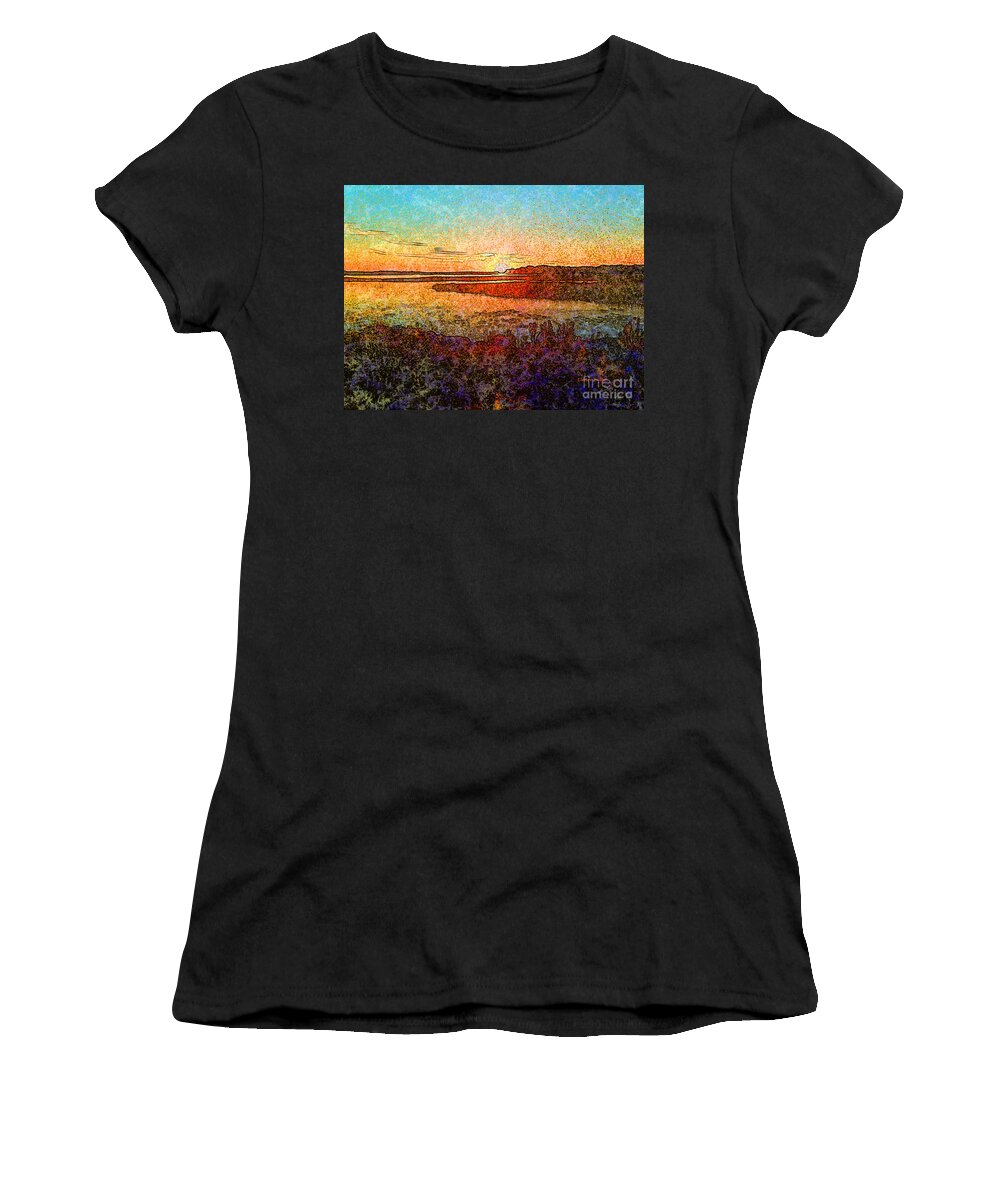 Sunset Women's T-Shirt featuring the photograph Georgian Bay Sunset by Claire Bull
