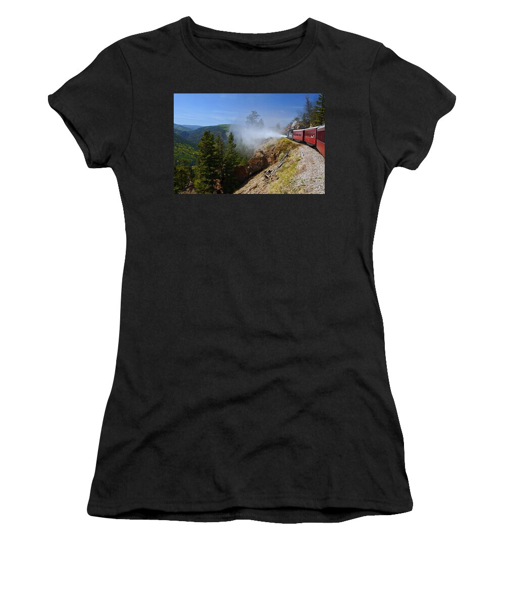 New Mexico Women's T-Shirt featuring the photograph Getting Steamed by Jeremy Rhoades