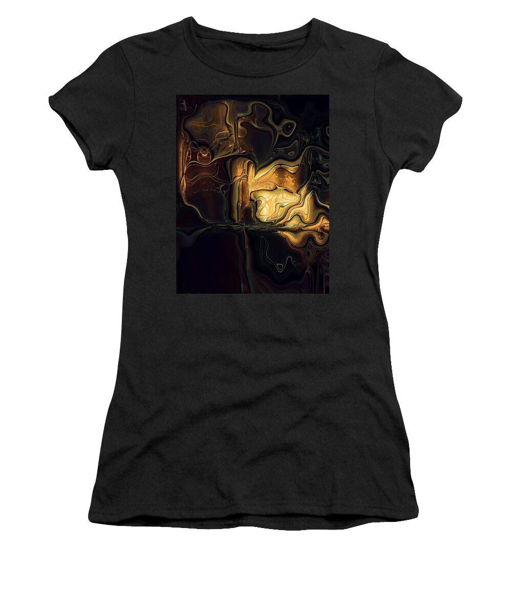 Digital Art Women's T-Shirt featuring the digital art Golden Glory by Amanda Moore