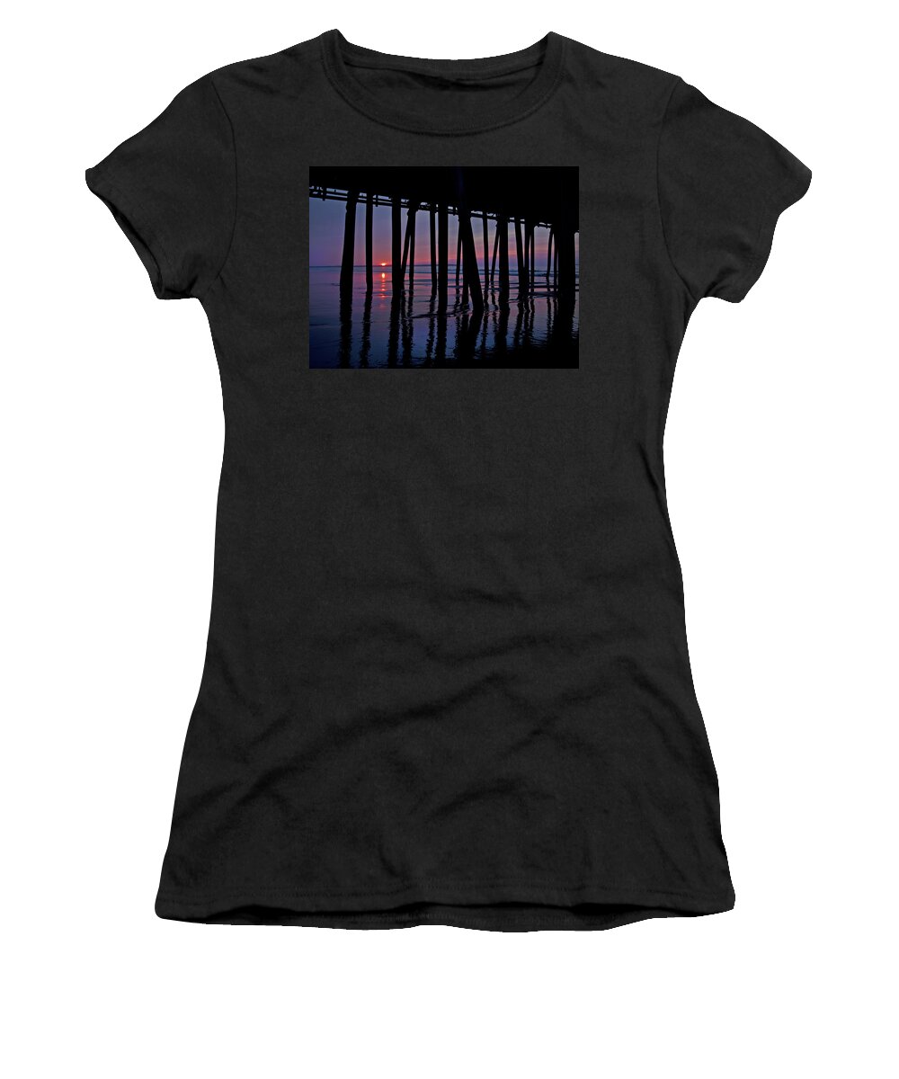 Old Women's T-Shirt featuring the photograph Good Morning Old Orchard Silhouette  by Betsy Knapp