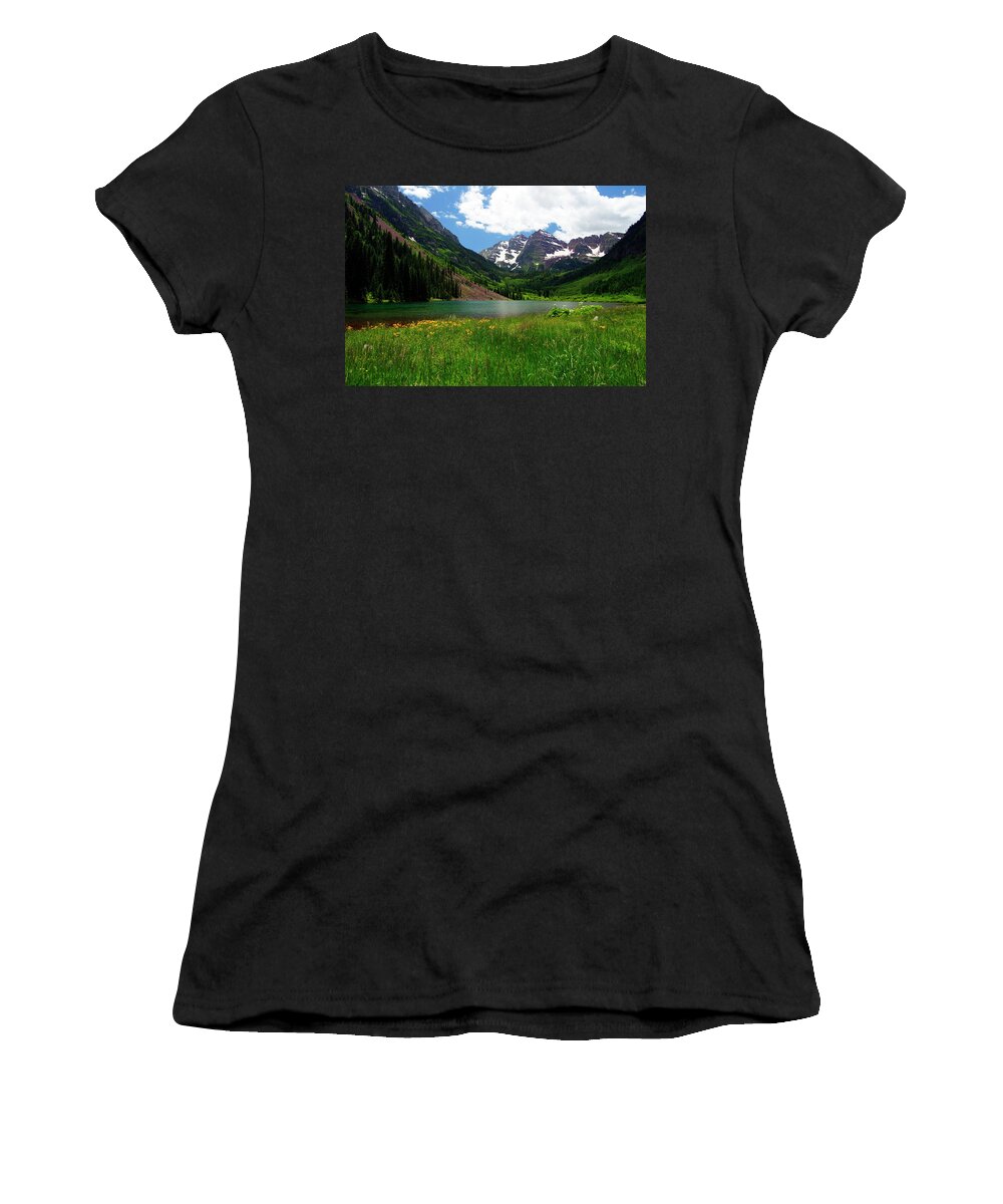 Colorado Women's T-Shirt featuring the photograph Grassy Bells by Jeremy Rhoades