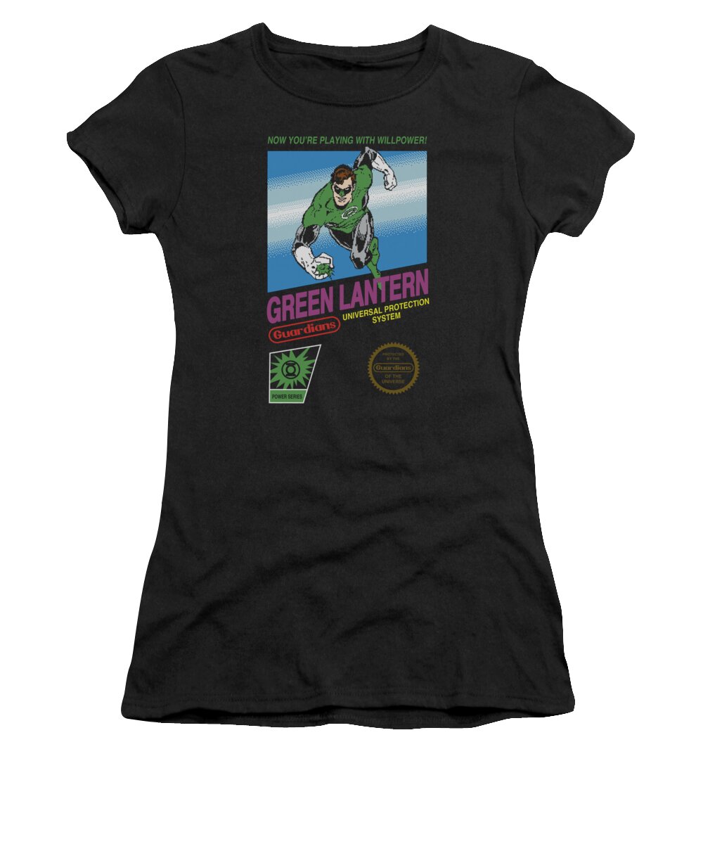 Green Lantern Women's T-Shirt featuring the digital art Green Lantern - Box Art by Brand A