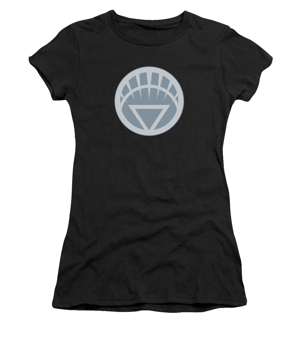  Women's T-Shirt featuring the digital art Green Lantern - White Symbol by Brand A