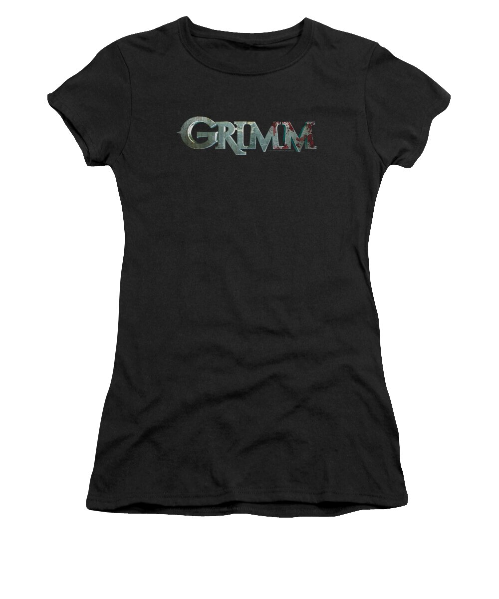 Grimm Women's T-Shirt featuring the digital art Grimm - Bloody Logo by Brand A