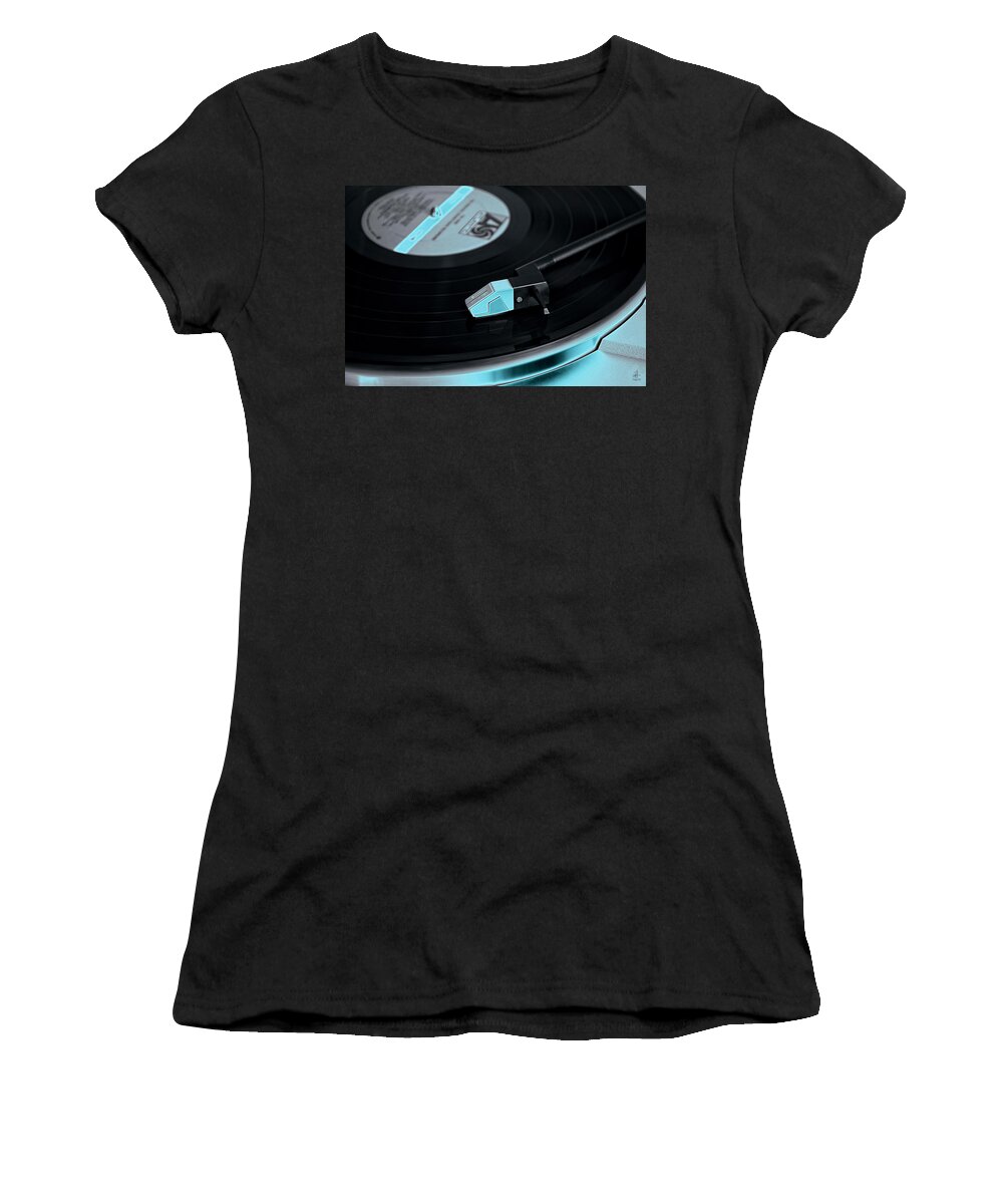 Records Women's T-Shirt featuring the photograph Groovy Baby by Pennie McCracken
