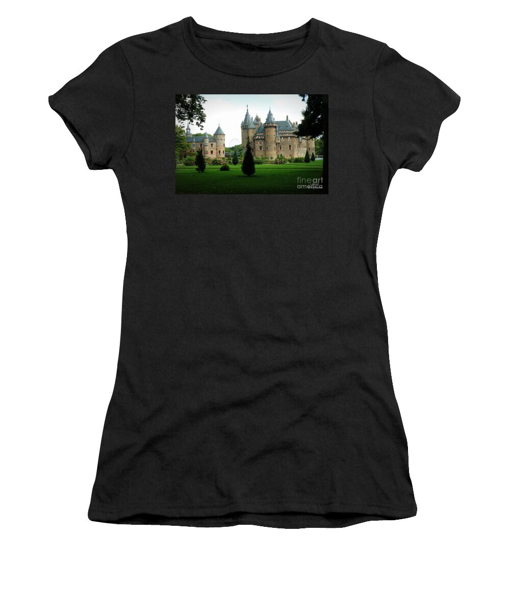 Haar Castle Women's T-Shirt featuring the photograph Haar Castle by Lainie Wrightson