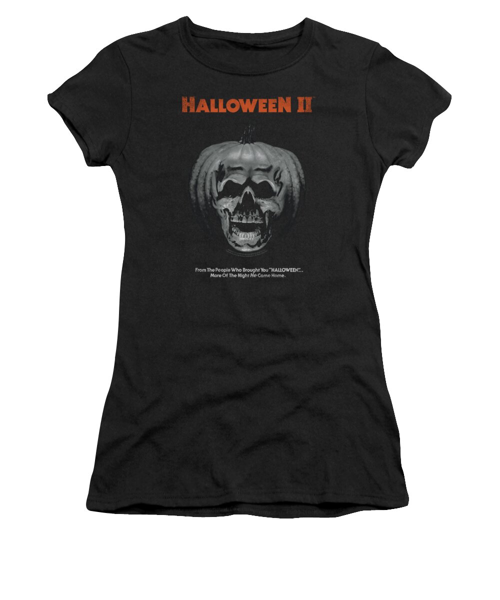Halloween 2 Women's T-Shirt featuring the digital art Halloween II - Pumpkin Poster by Brand A