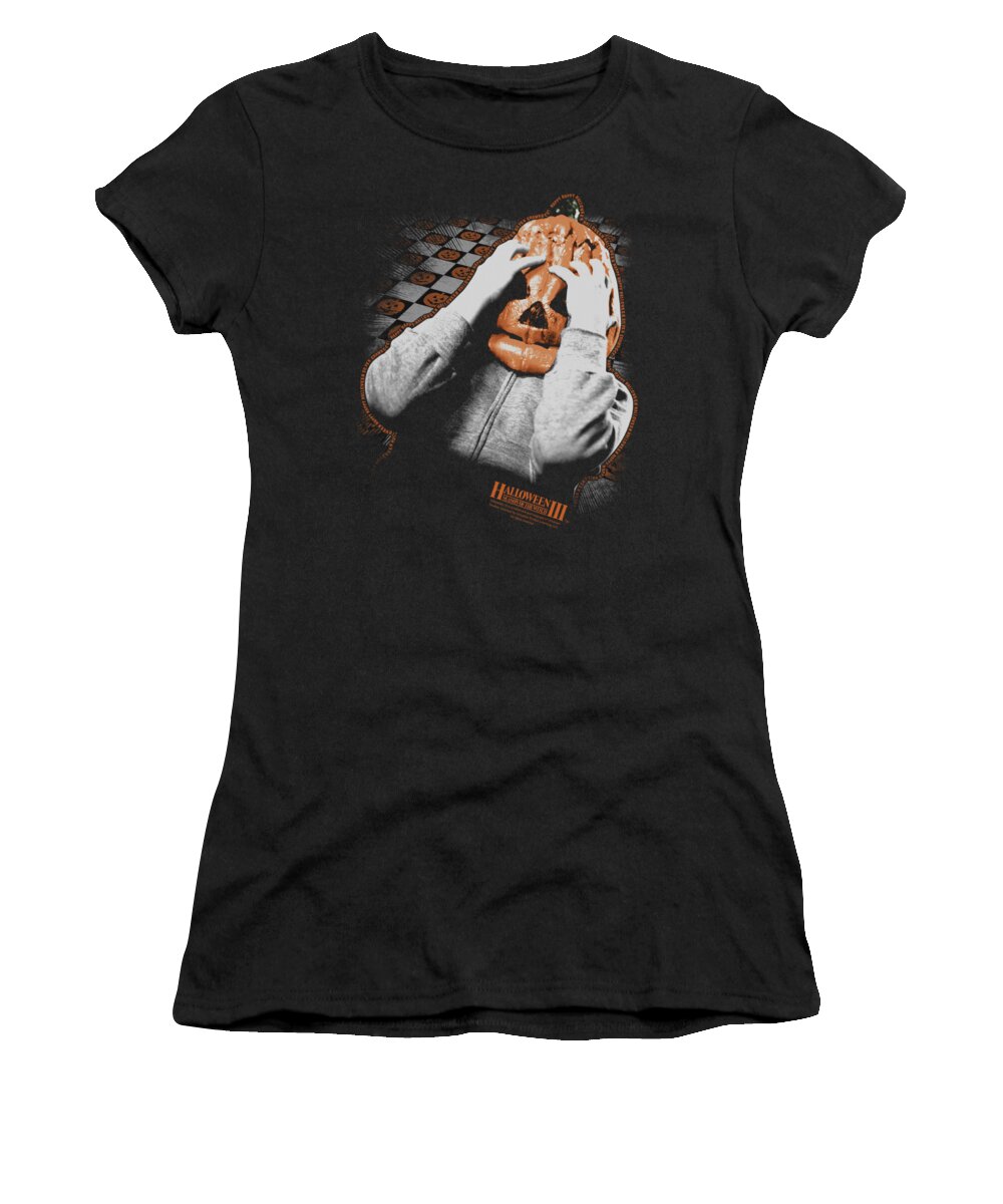 Halloween 3 Women's T-Shirt featuring the digital art Halloween IIi - Pumpkin Mask by Brand A