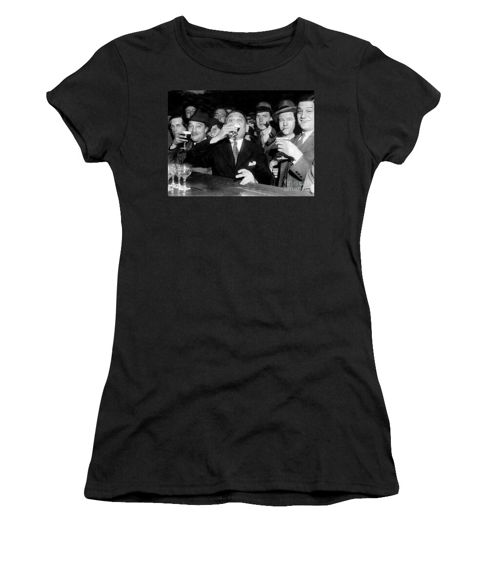 Stamp Out Prohibition Women's T-Shirt featuring the photograph Happy Days Are Here Again by Jon Neidert