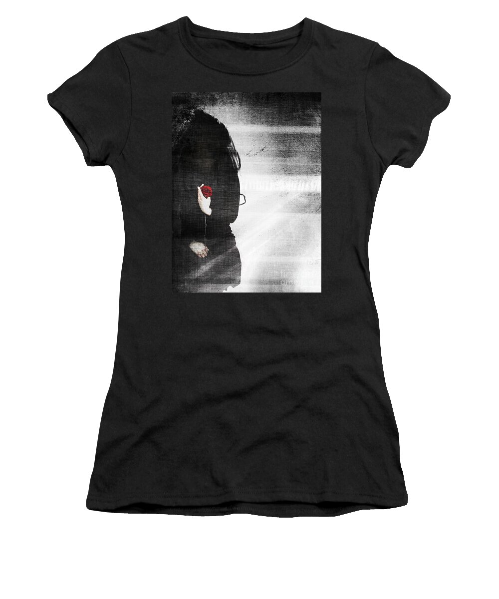  Women's T-Shirt featuring the photograph He Took My Sense Of Self by Jessica S