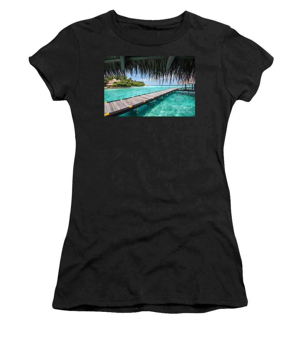 Boardwalk Women's T-Shirt featuring the photograph Heavenly View by Hannes Cmarits
