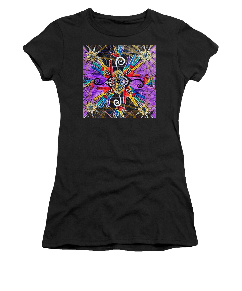 Heritage Women's T-Shirt featuring the painting Heritage by Teal Eye Print Store