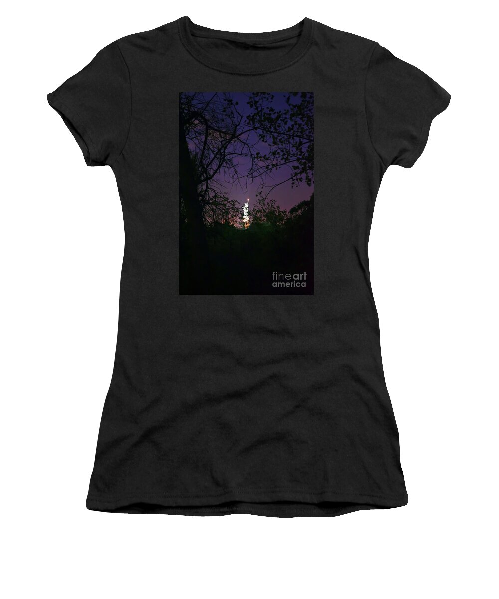 Statue Of Liberty Women's T-Shirt featuring the photograph Hidden Statue of Liberty by PatriZio M Busnel