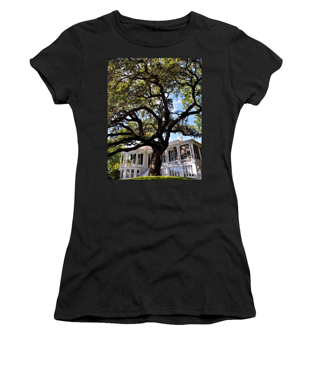 Historic Building Women's T-Shirt featuring the photograph Historic Austin Home by Kristina Deane