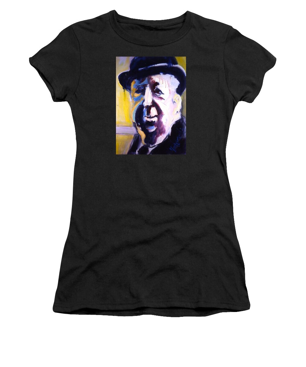 Portraits Women's T-Shirt featuring the painting Hitch by Les Leffingwell