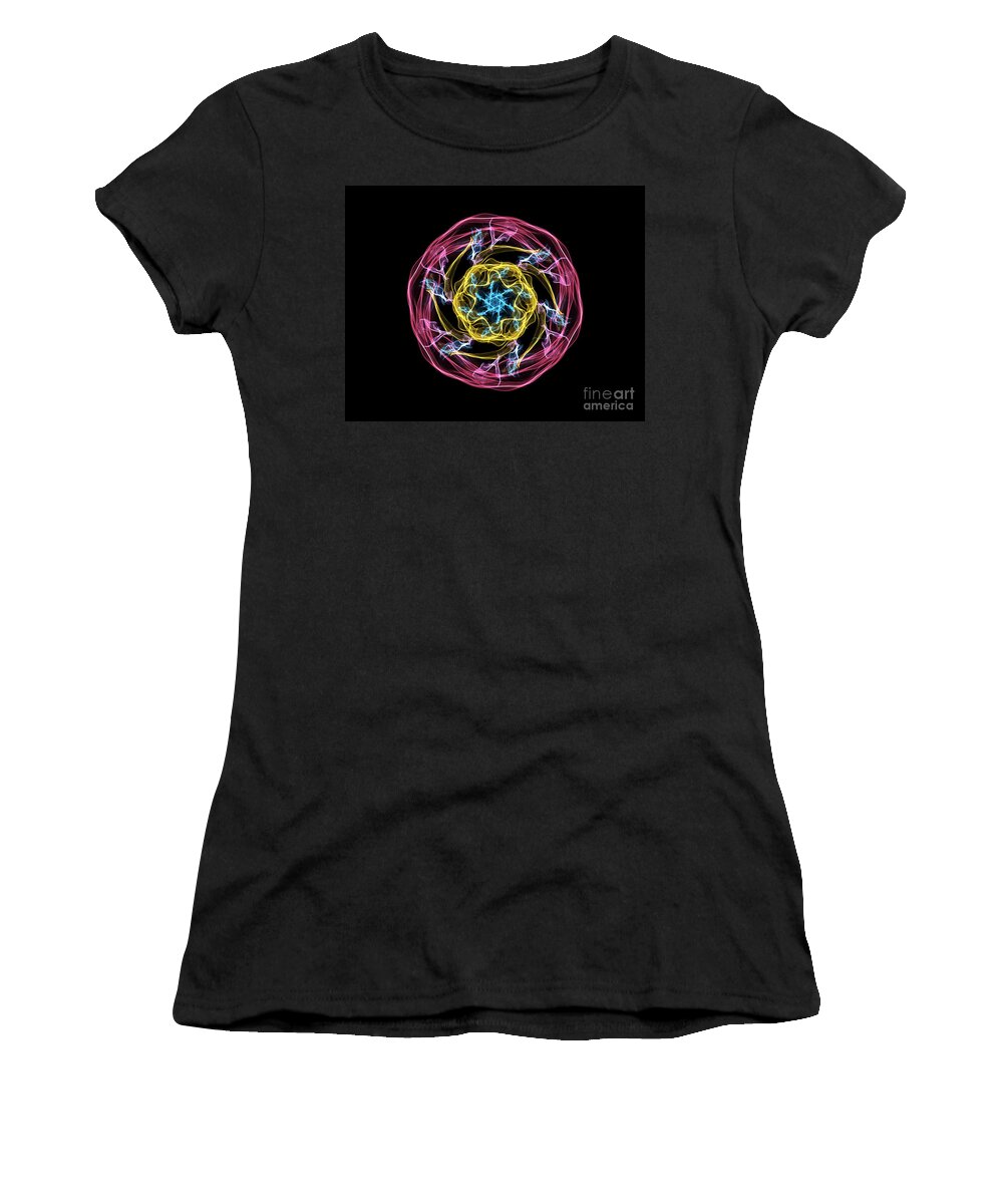 Art Women's T-Shirt featuring the digital art HJ-Whisp Flower by Vix Edwards