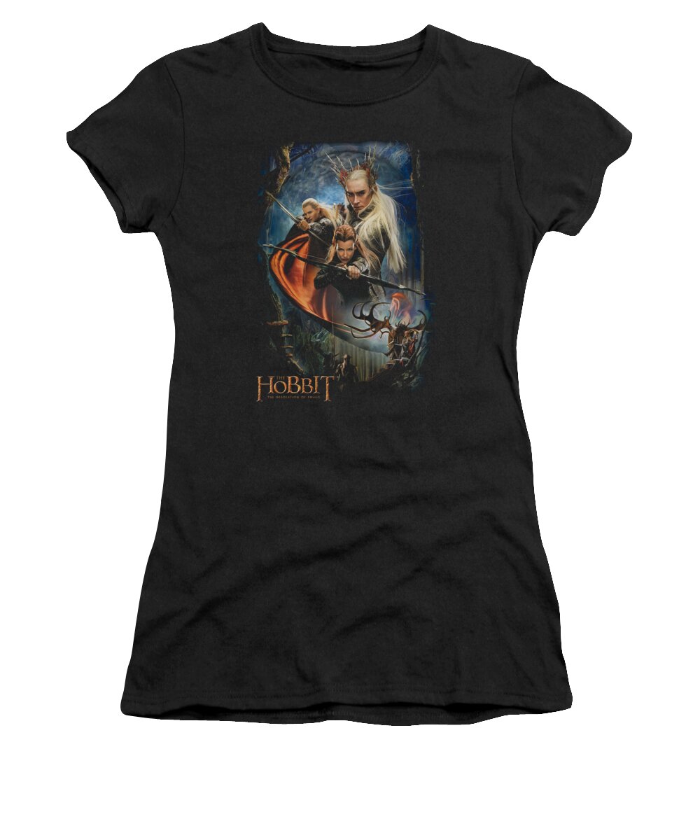 The Hobbit Women's T-Shirt featuring the digital art Hobbit - Thranduil's Realm by Brand A