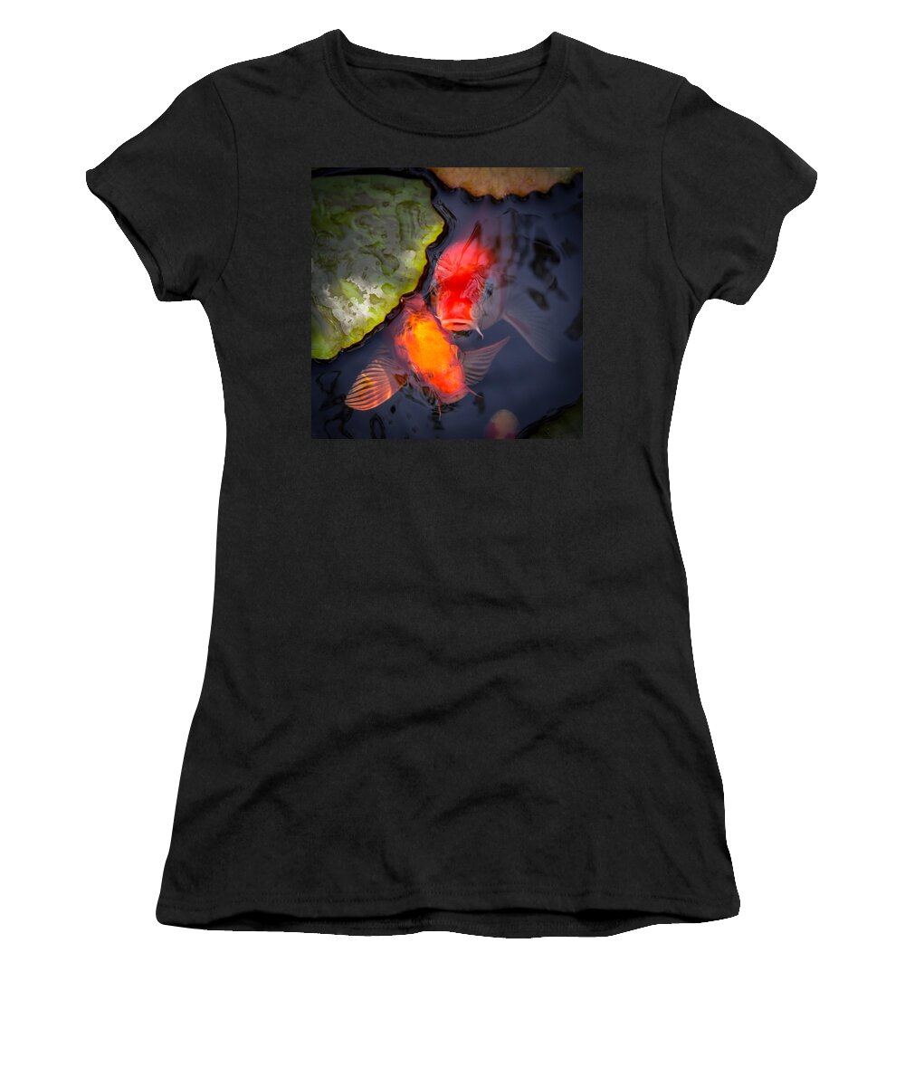 Koi Women's T-Shirt featuring the photograph Hopeful Faces by Priya Ghose