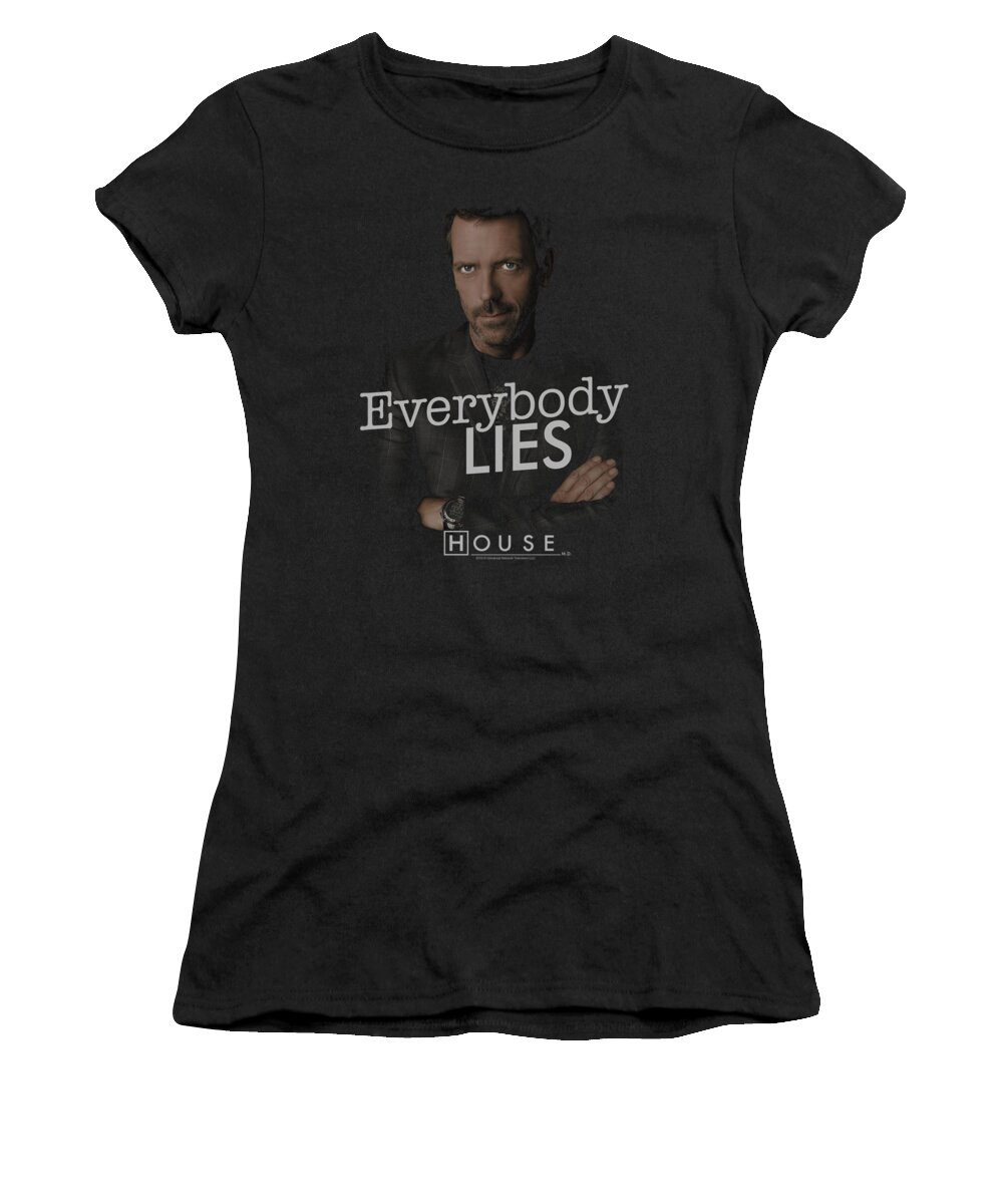 House Women's T-Shirt featuring the digital art House - Everybody Lies by Brand A