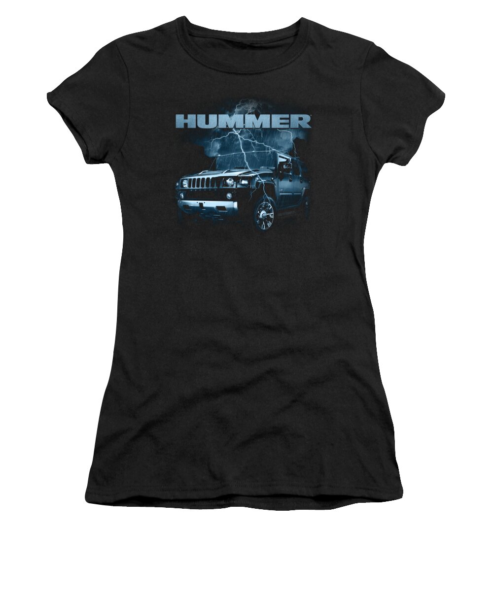  Women's T-Shirt featuring the digital art Hummer - Stormy Ride by Brand A