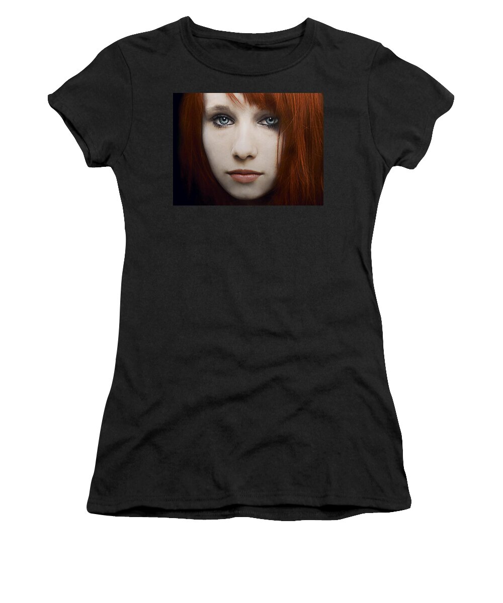 Woman Women's T-Shirt featuring the photograph I can see the ocean in your eyes by Joachim G Pinkawa