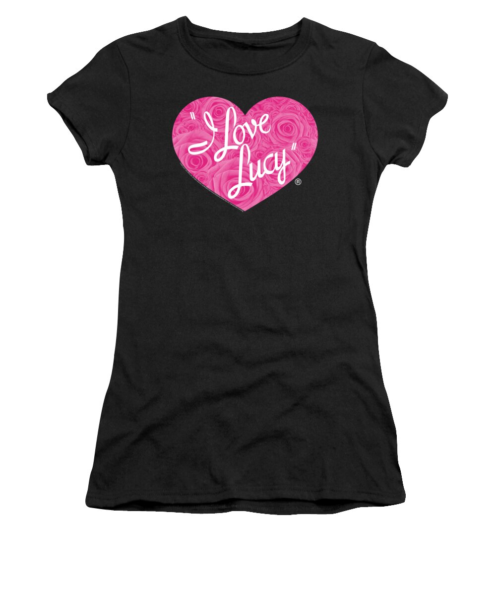  Women's T-Shirt featuring the digital art I Love Lucy - Floral Logo by Brand A