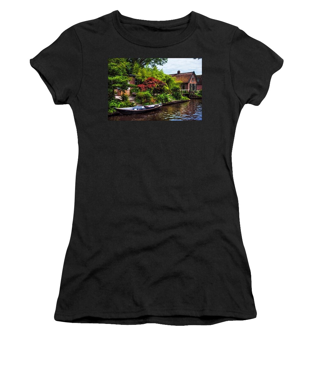Netherlands Women's T-Shirt featuring the photograph Idyllic Village 3. Venice of the North by Jenny Rainbow