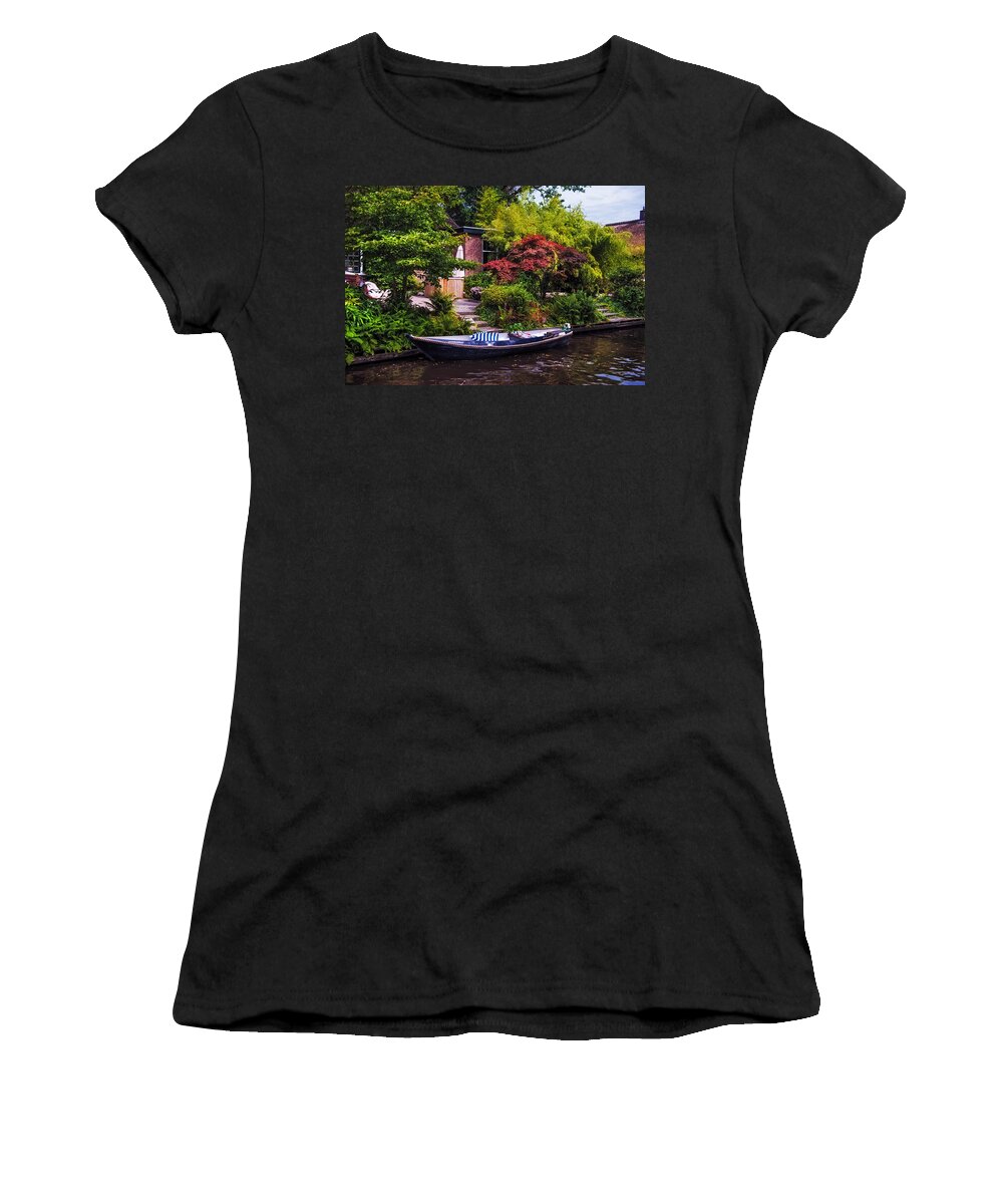 Netherlands Women's T-Shirt featuring the photograph Idyllic Village 5. Venice of the North by Jenny Rainbow