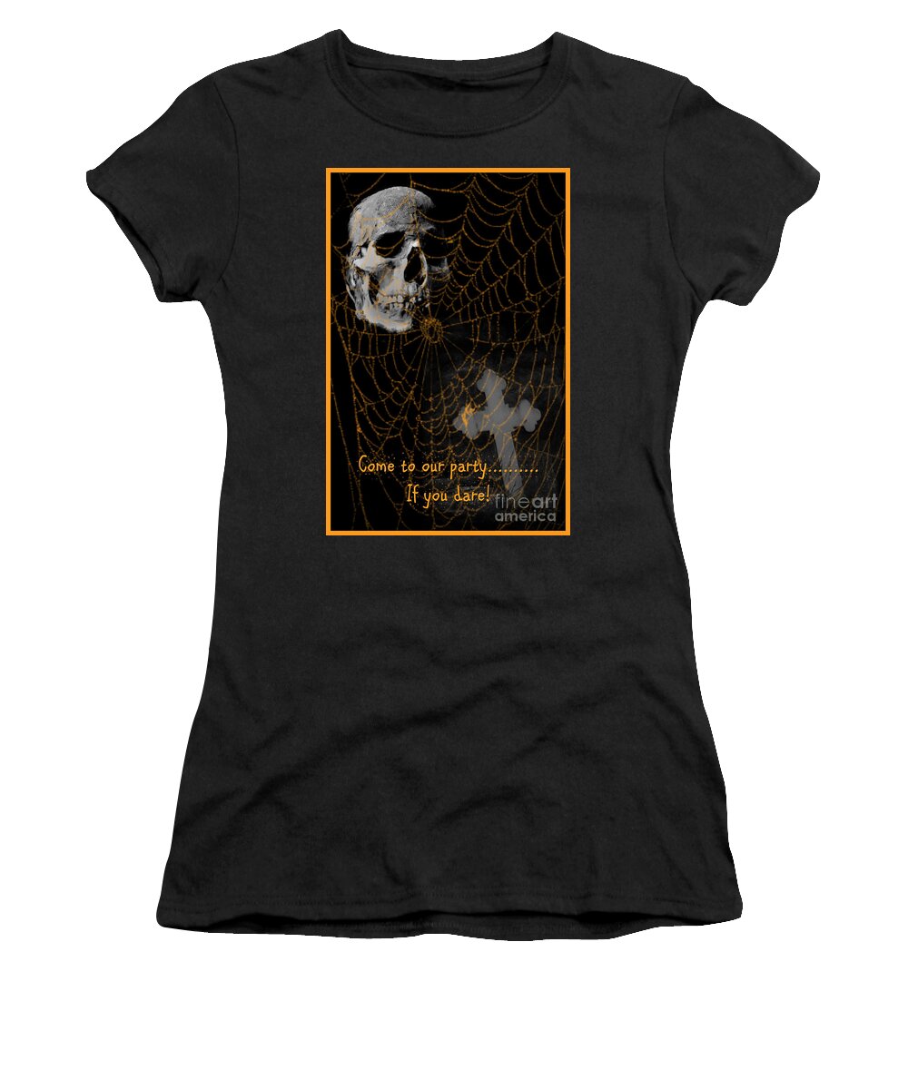 Halloween Women's T-Shirt featuring the photograph If you Dare by Randi Grace Nilsberg