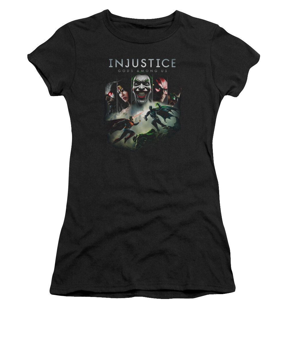 Comics Women's T-Shirt featuring the digital art Injustice Gods Among Us - Key Art by Brand A
