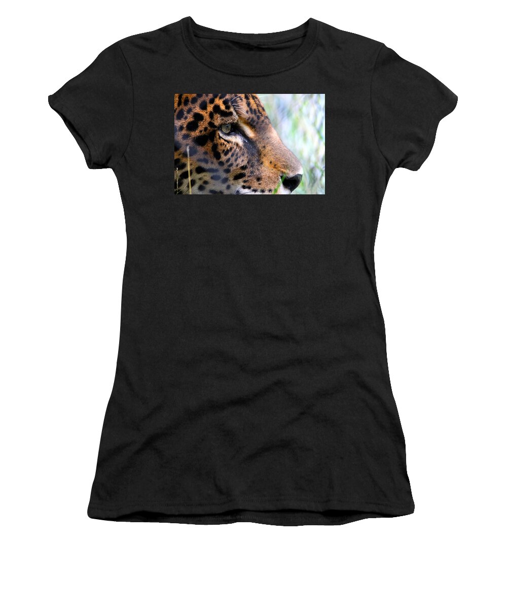 Jaguar Women's T-Shirt featuring the photograph Jaguar Eyes by Nathan Miller