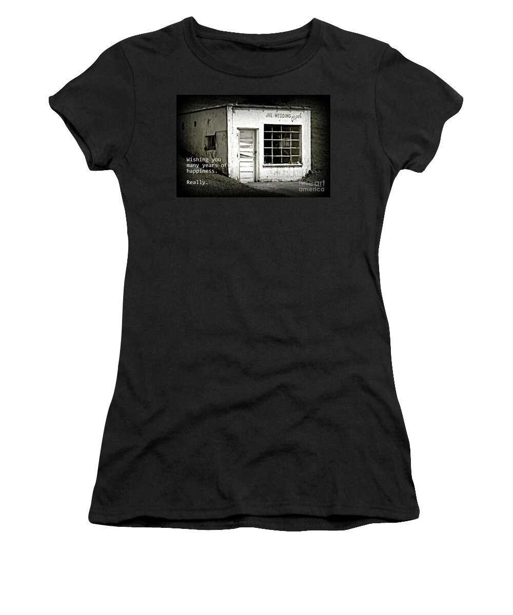 Jail Women's T-Shirt featuring the photograph Jail and Wedding Chapel by Valerie Reeves
