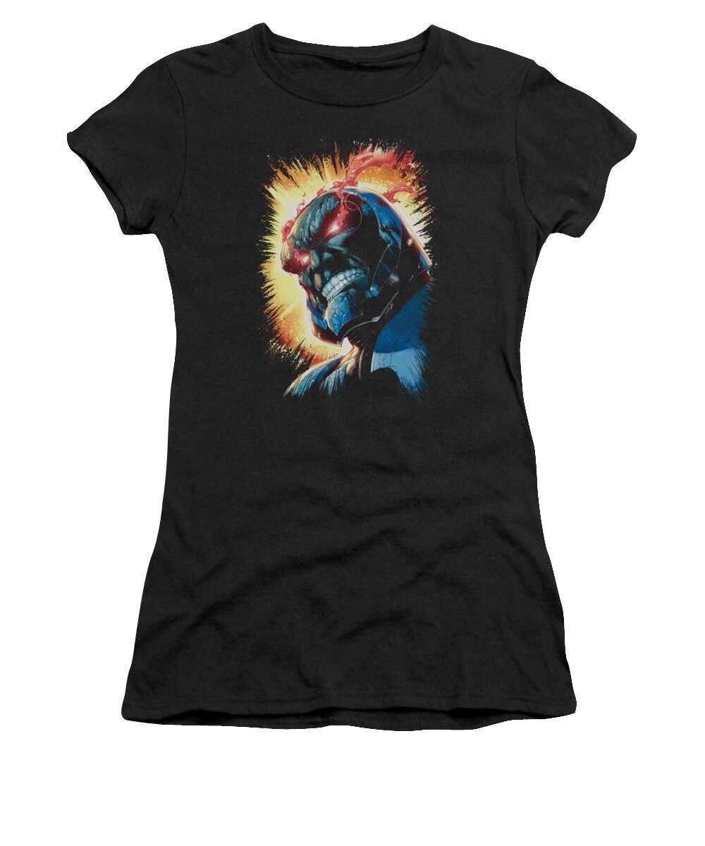 Justice League Of America Women's T-Shirt featuring the digital art Jla - Darkseid Is by Brand A