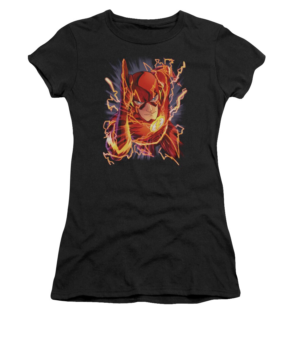 Justice League Of America Women's T-Shirt featuring the digital art Jla - Flash #1 by Brand A