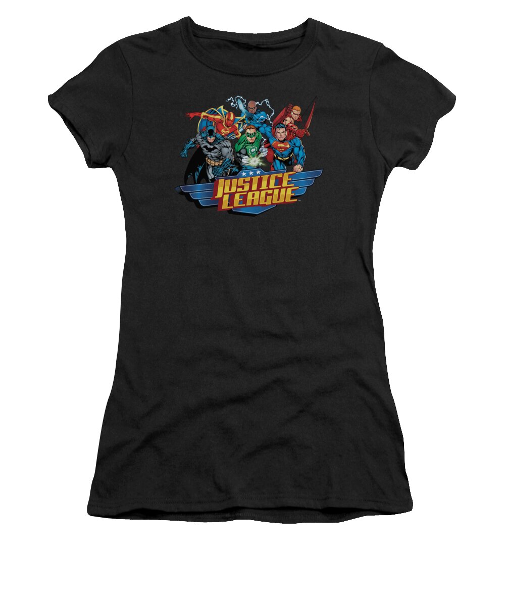 Women's T-Shirt featuring the digital art Jla - Ready To Fight by Brand A