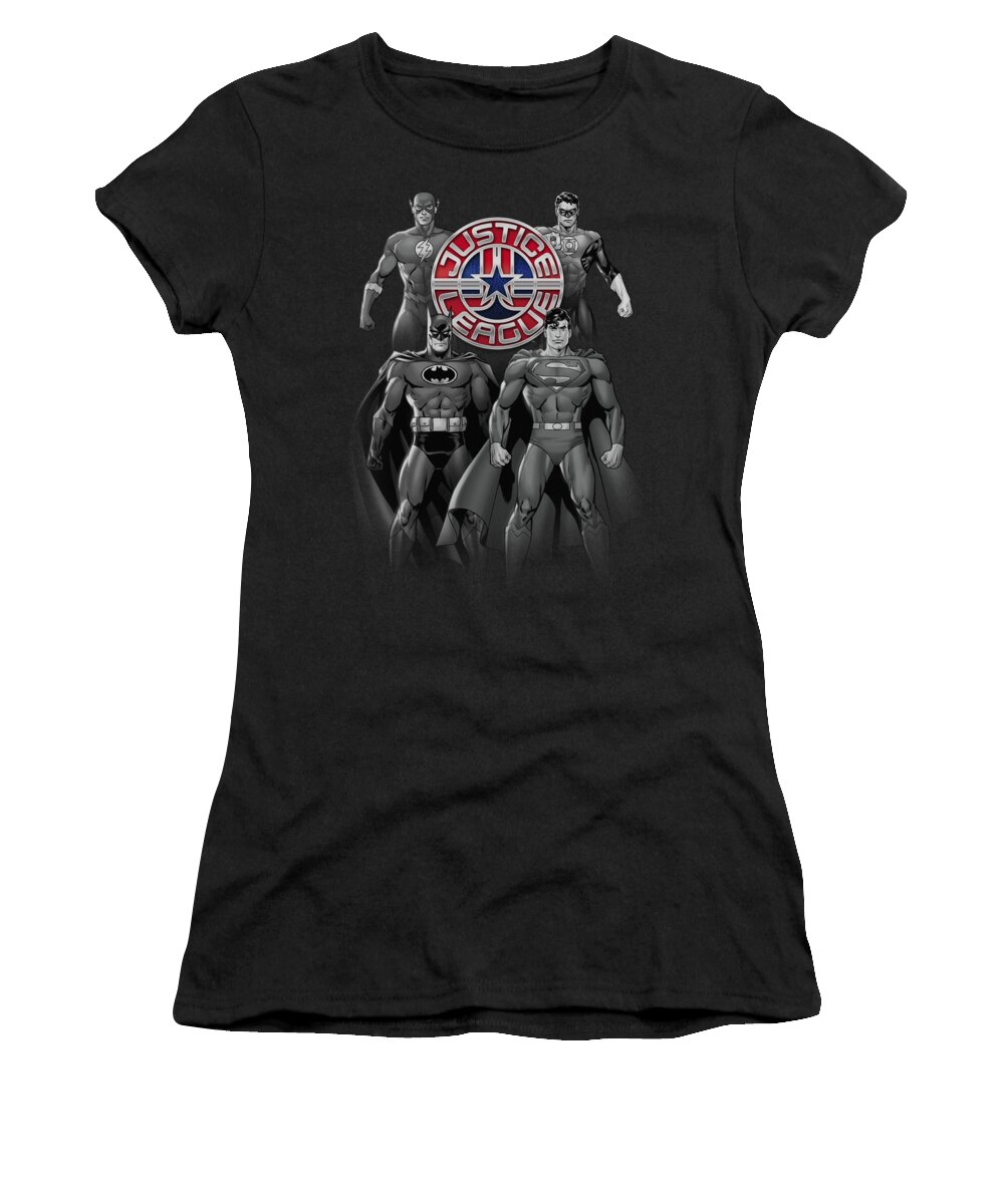  Women's T-Shirt featuring the digital art Jla - Shades Of Gray by Brand A