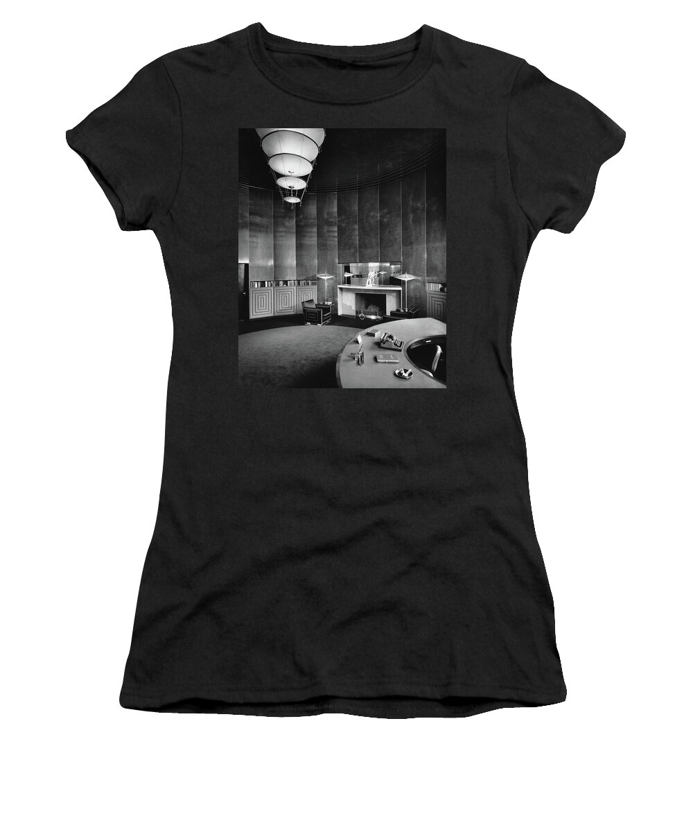 Interior Women's T-Shirt featuring the photograph Katharine Brush's Study by F. S. Lincoln