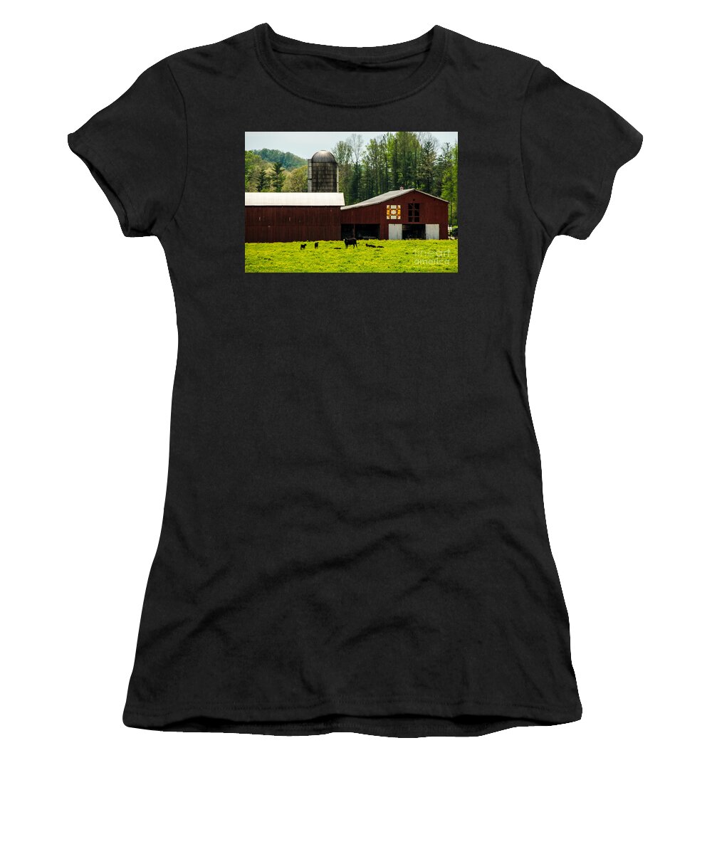Architecture Women's T-Shirt featuring the photograph Kentucky Barn Quilt - 1 by Mary Carol Story